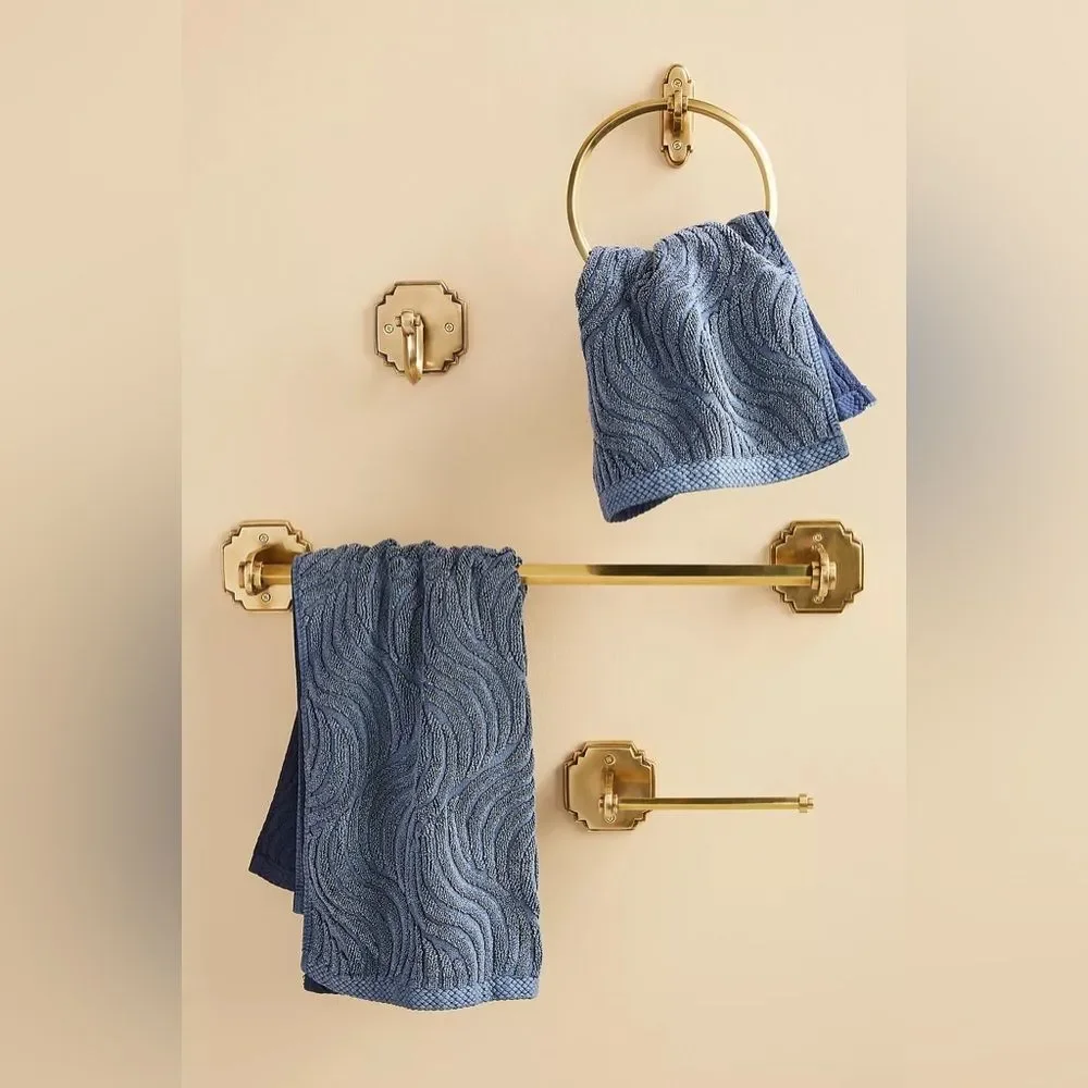 New Anthropologie Raina Brass Towel Bar